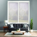White Cordless Venetian Vinyl Blinds G8172