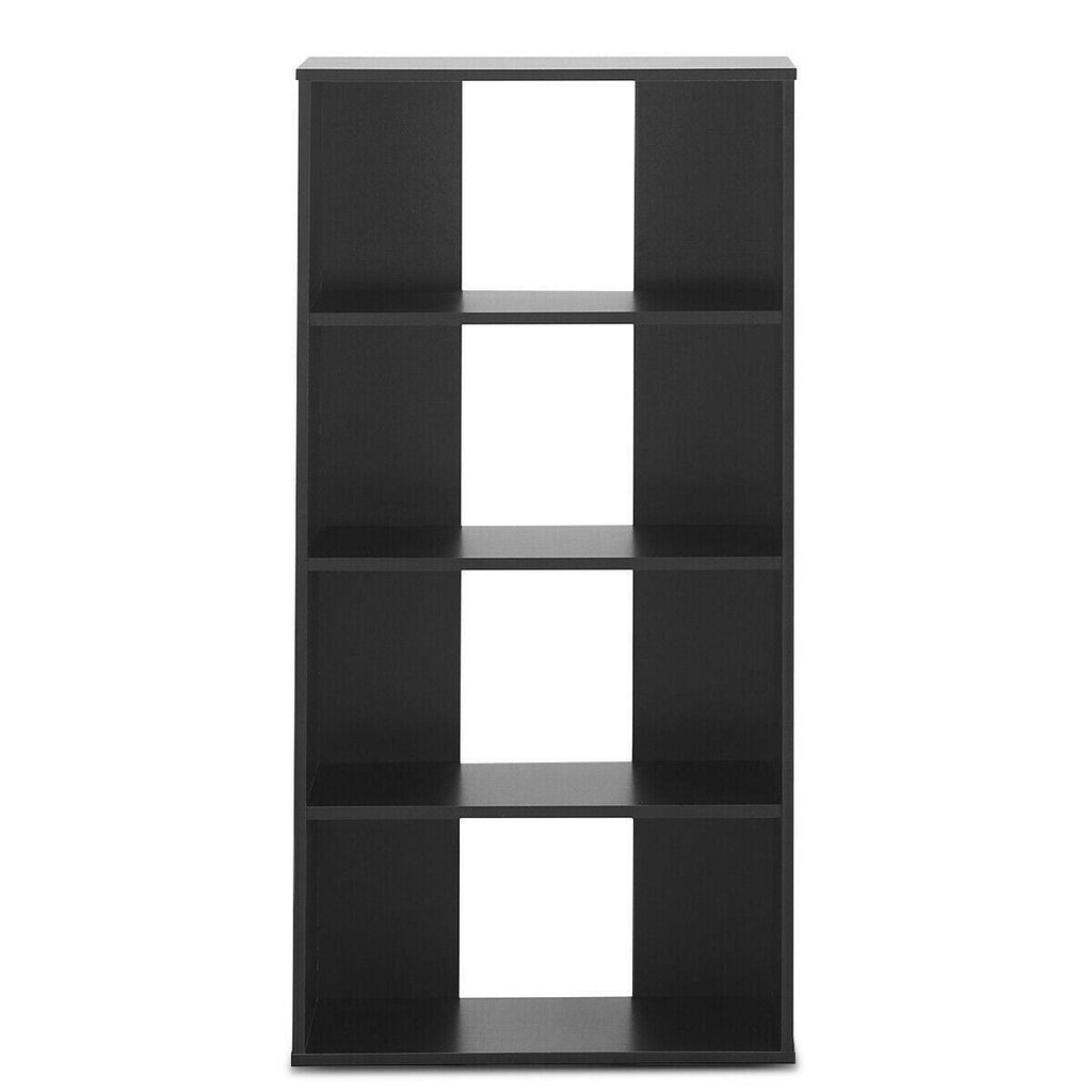 Black 4-Tier Bookcase with Adjustable Shelves Z69122