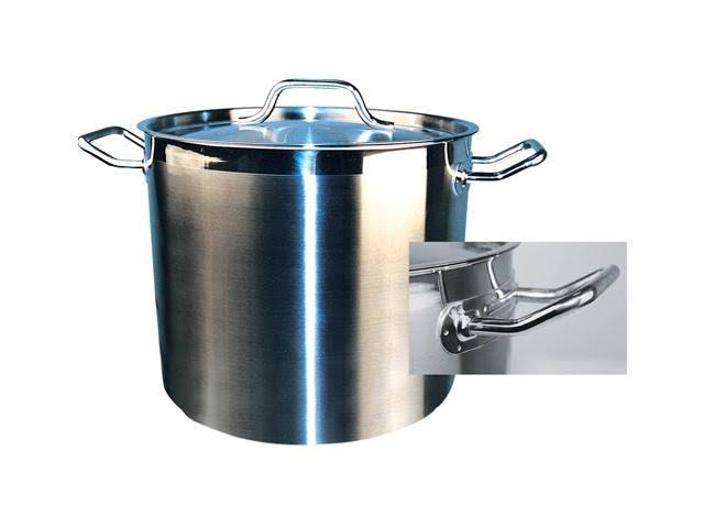 Stainless Steel Stock Pot 60 qt with Cover H409455