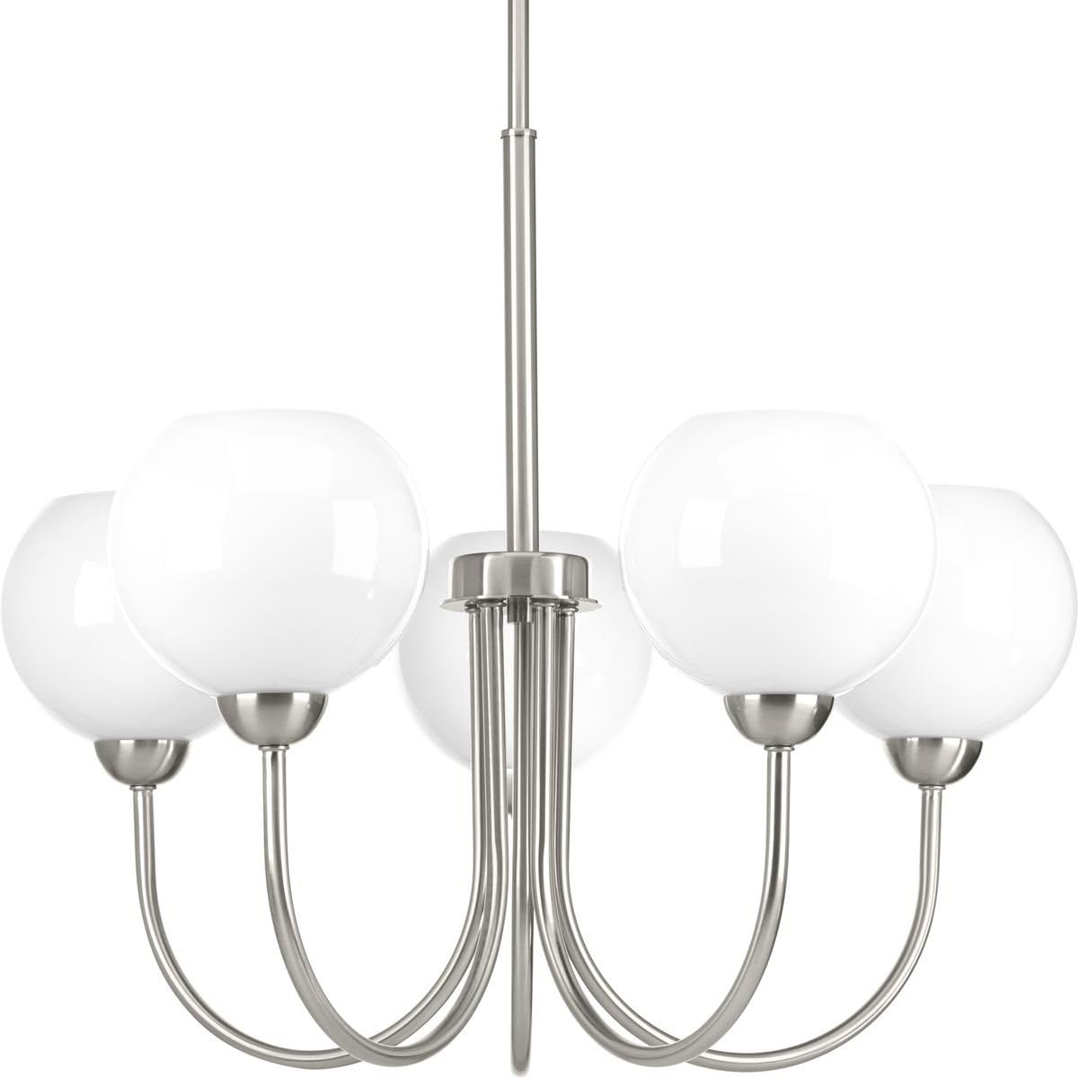 Brushed Nickel Five-Light Chandelier N699