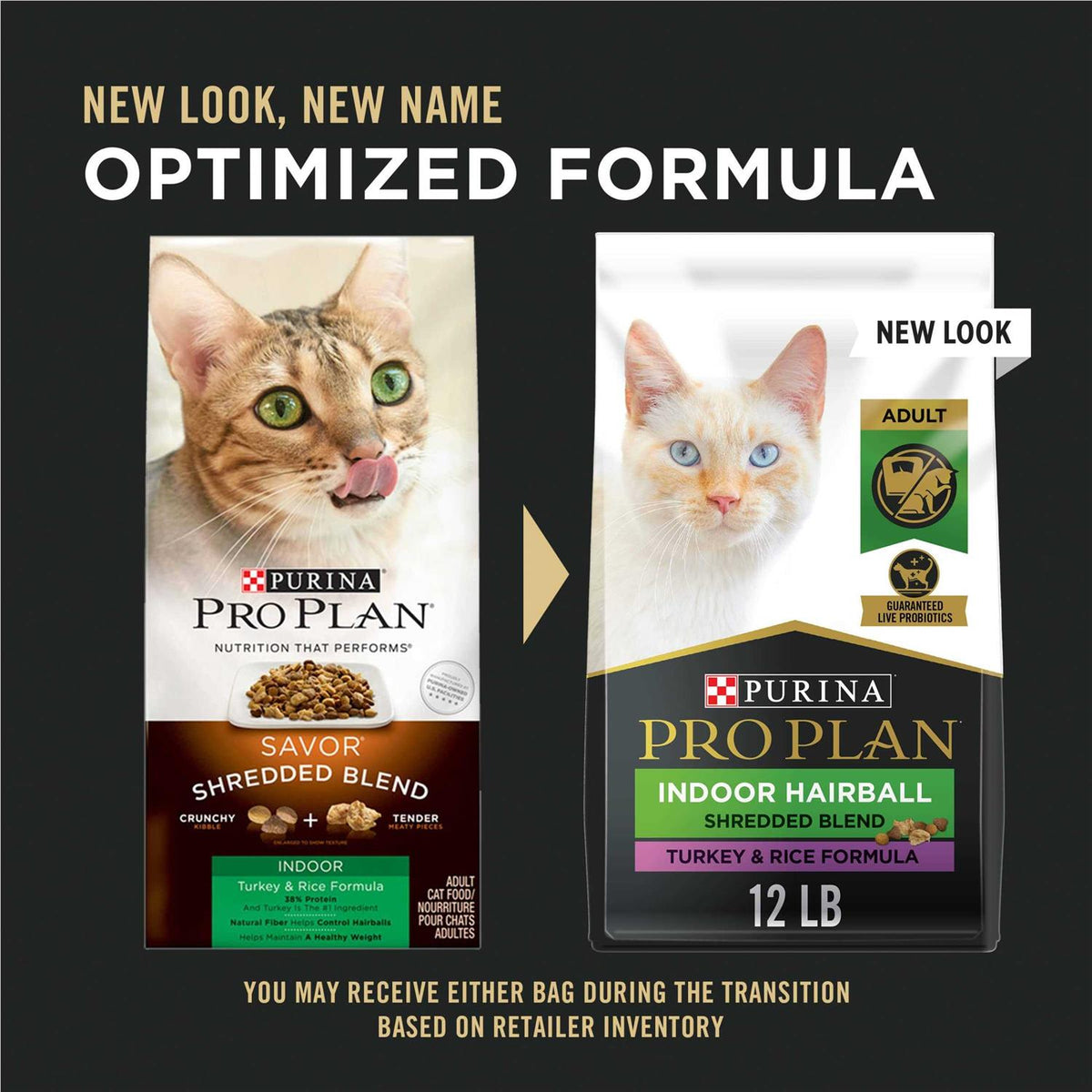 Indoor Hairball Control Dry Cat Food, Turkey & Rice Formula G33418