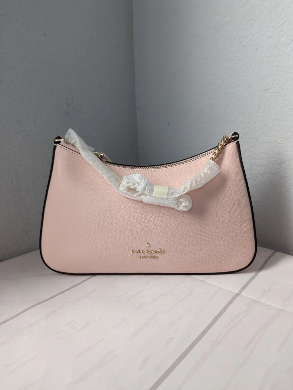 Kate Spade Madison Convertible Crossbody Conch Pink Saffiano Leather KC439 NWT