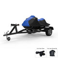 Blue / Black All Weather Trailerable Jet Ski Cover with Trailer Straps and Storage Bag S691180
