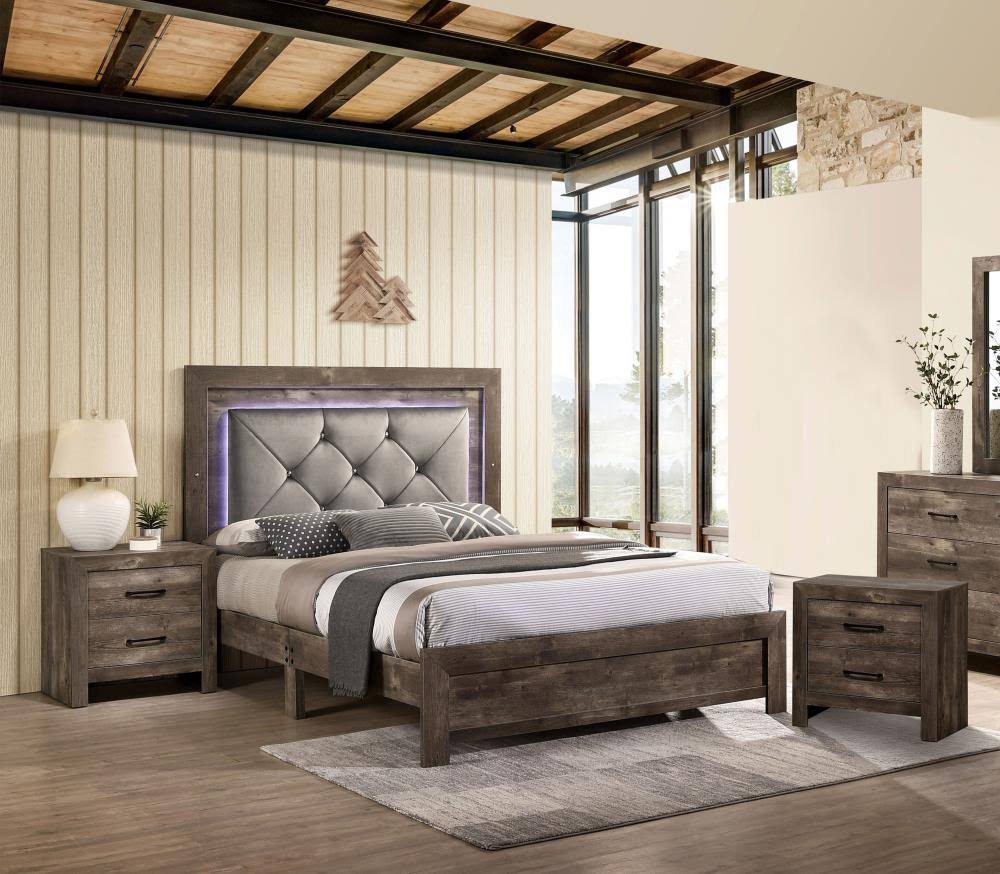 Brown 2-Drawer Nightstand N38749