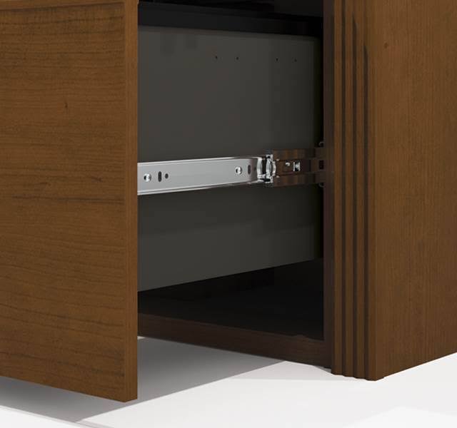 Bordeaux Graphite Pedestal Desk N81965
