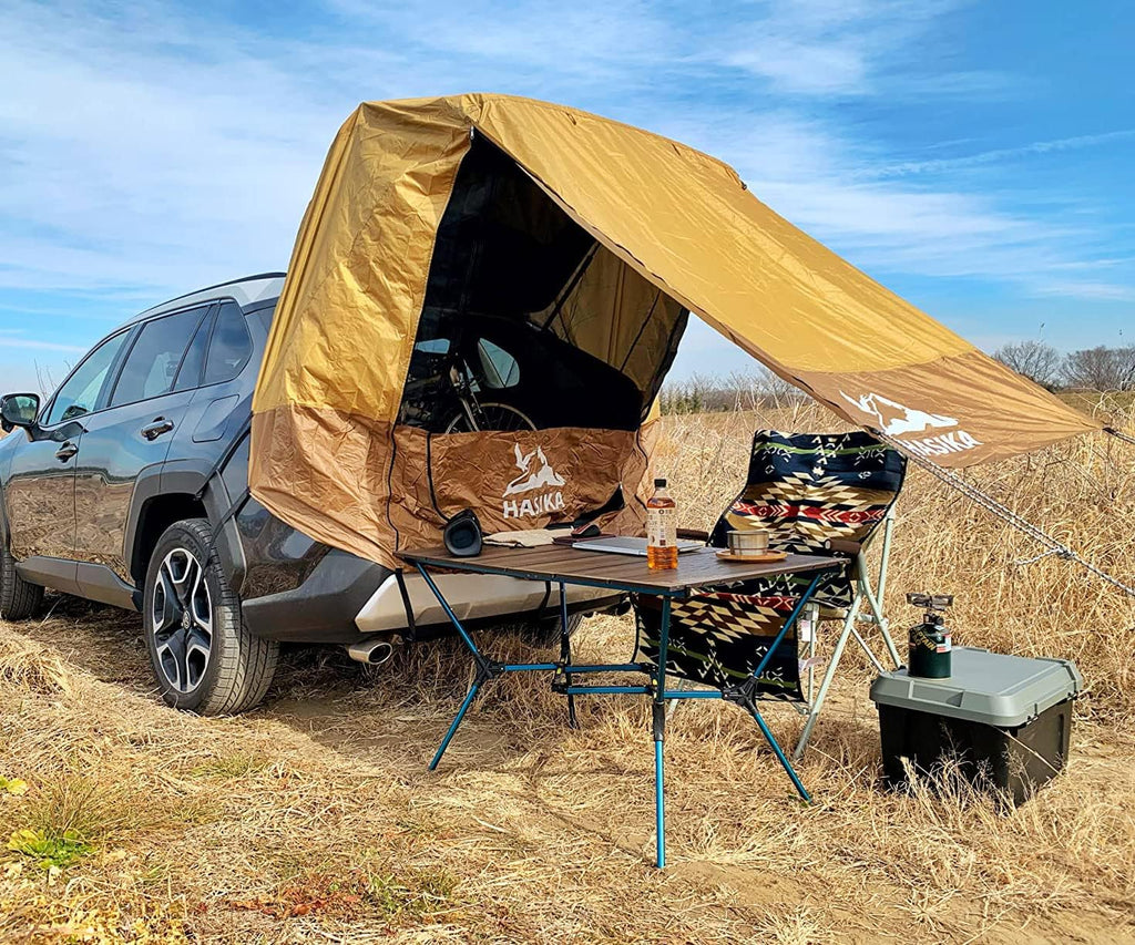 Yellow Waterproof 3000MM Tailgate Shade Awning Tent L914