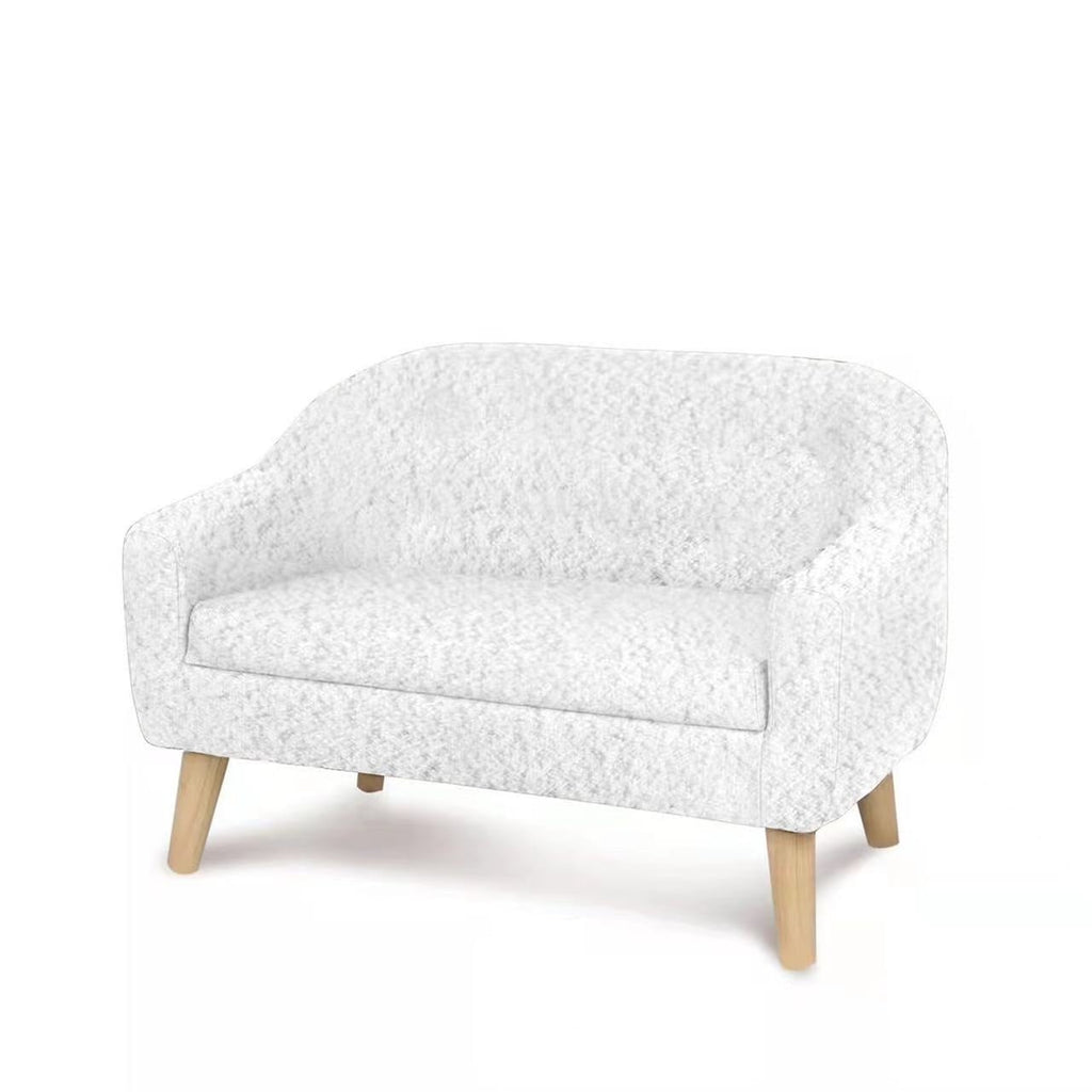 Pink Wood Leg Mini Sofa A53269