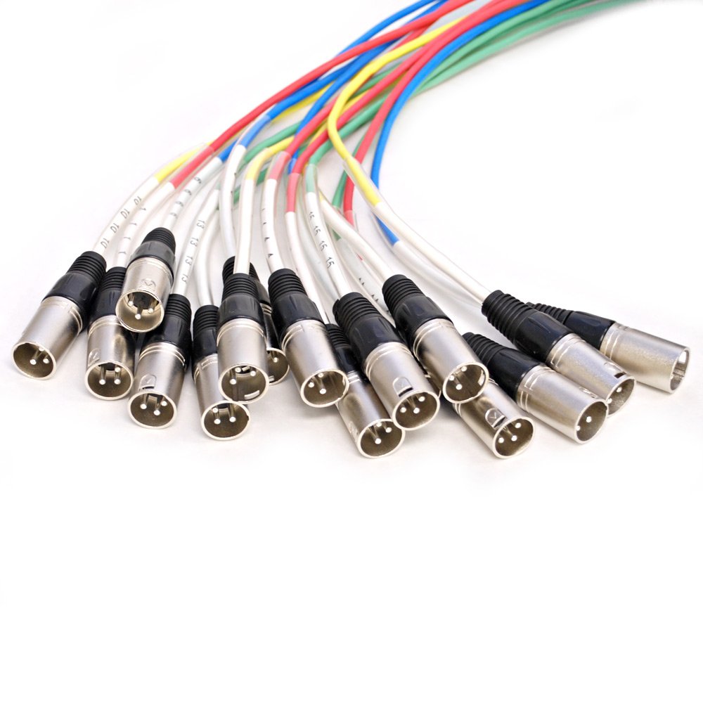 32 Channel TRS Combo Splitter Snake Cable with 5' and 30' XLR Trunks R300379