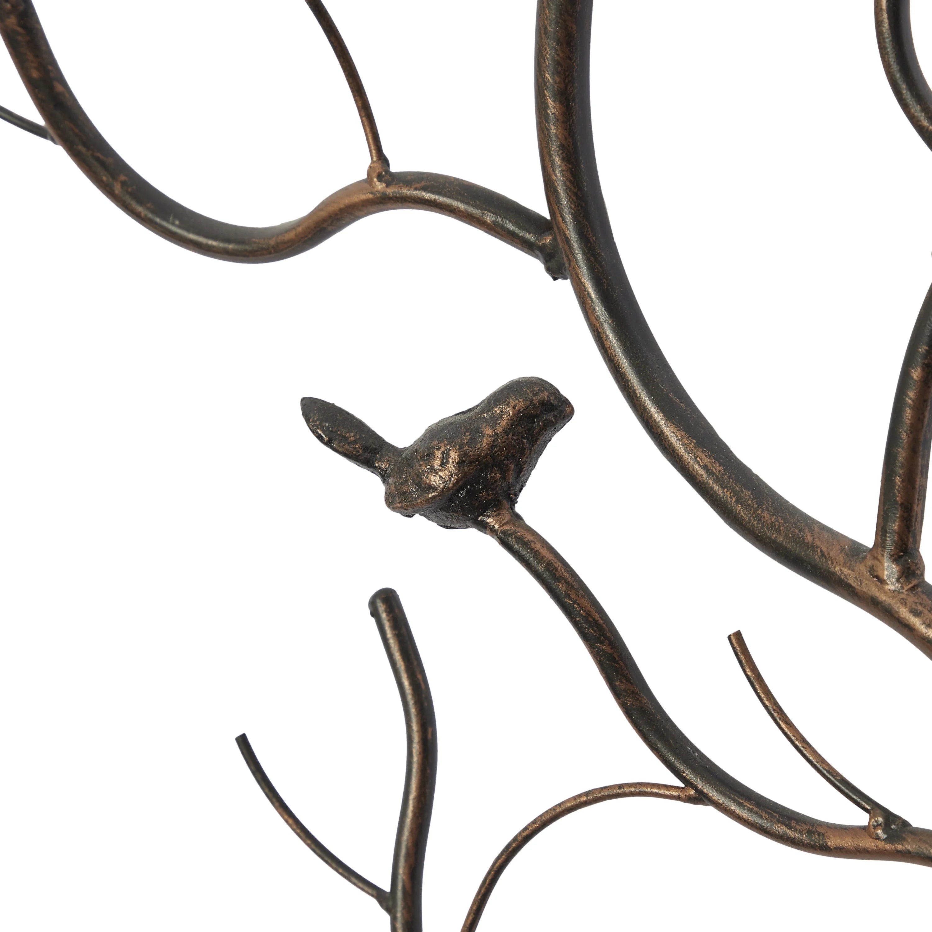 Farmhouse Brown Metal Oversized Tree Wall Décor, 25"W x 58"H V803