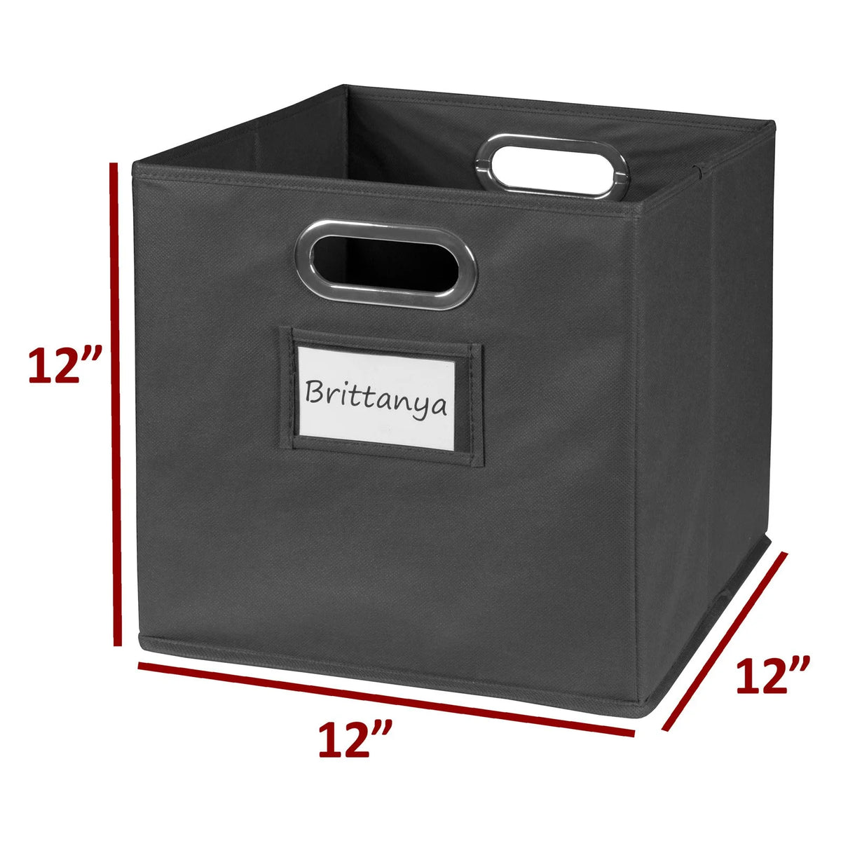 White Storage Sets with Foldable Fabric Storage Bins T792