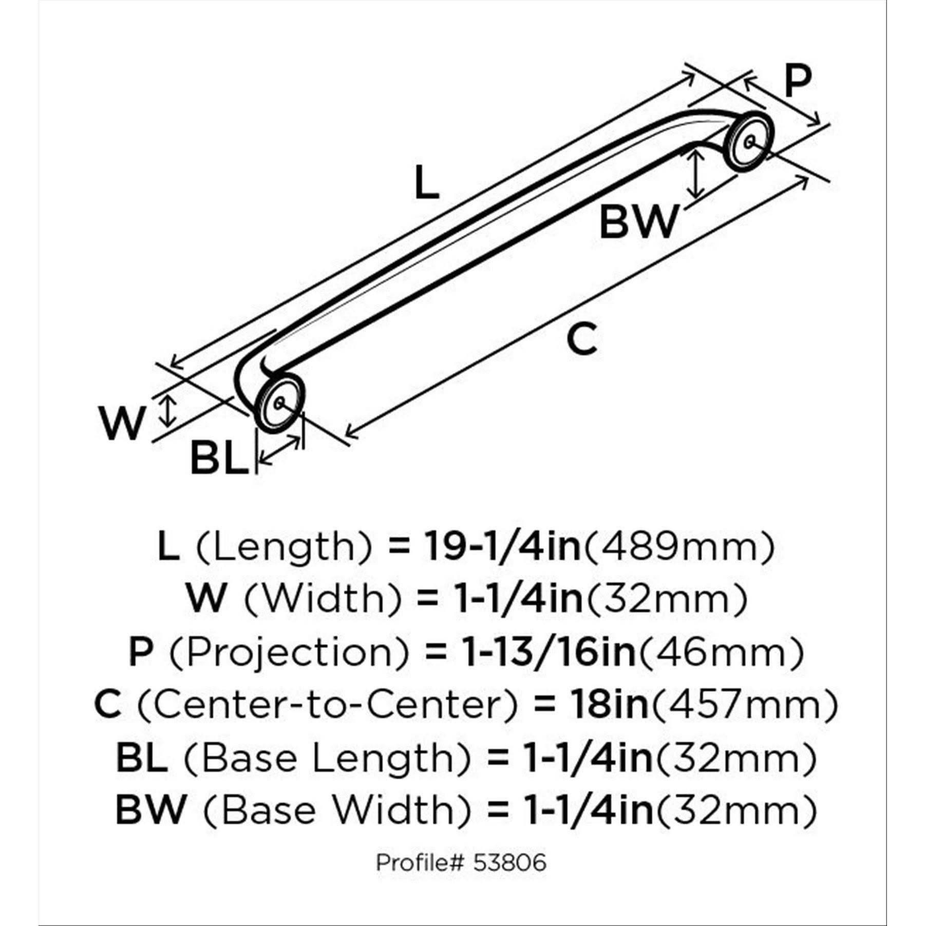 Black Bronze Appliance Pull I58613