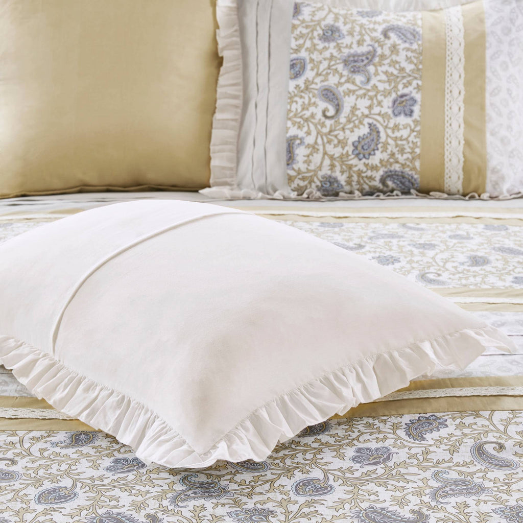 California King Cotton Percale Duvet Cover Set of 9 O295781