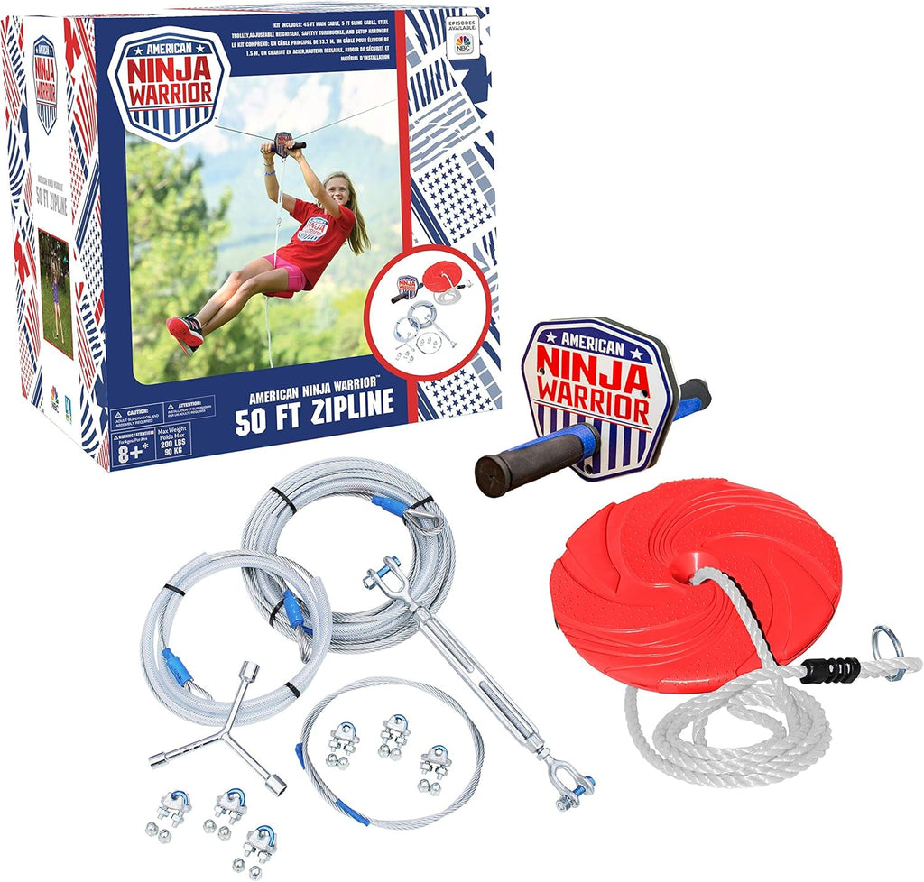 50 ft Zipline Kit for Kids Ages 8+ U9664