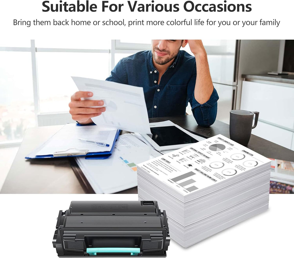 3 Pack Black Compatible Toner Cartridge N810234