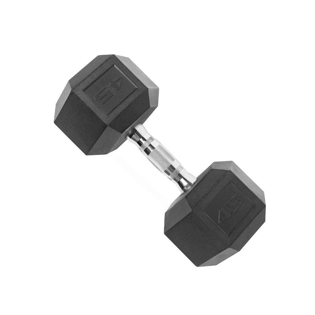 45 lb Coated Hex Dumbbell Q43115