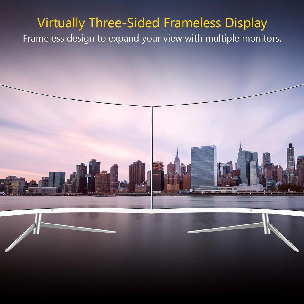 27-inch Curved Gaming Monitor, Full HD 1080P LED, 75Hz Refresh Rate, Built-in Speakers, VGA+HDMI A593026