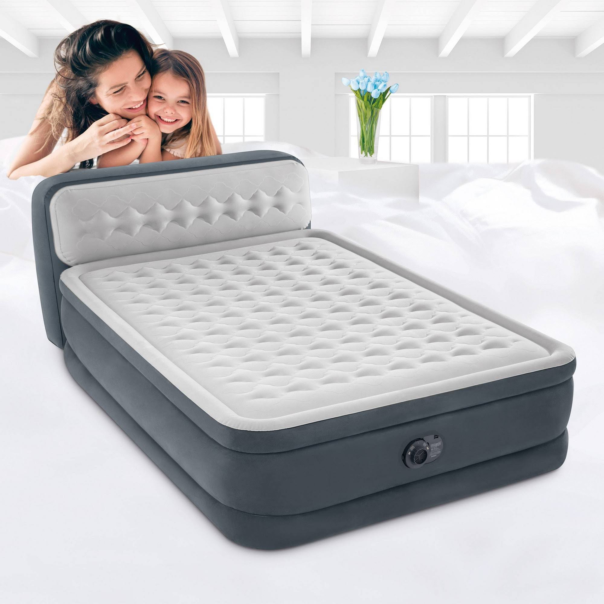 Queen Airbed with Built in Pump J176