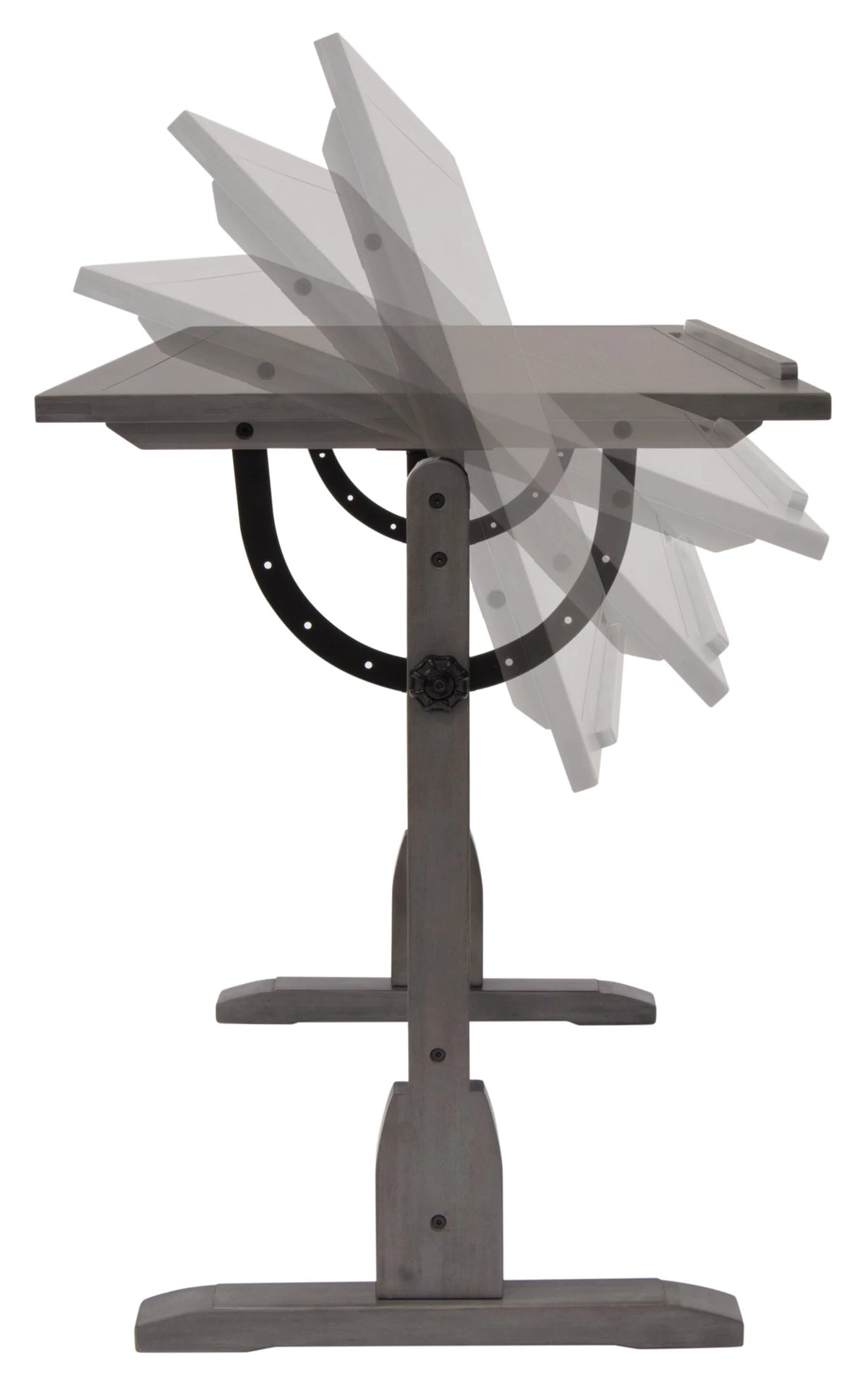 Solid Wood Drawing Table with Angle Adjustable Top Q7005
