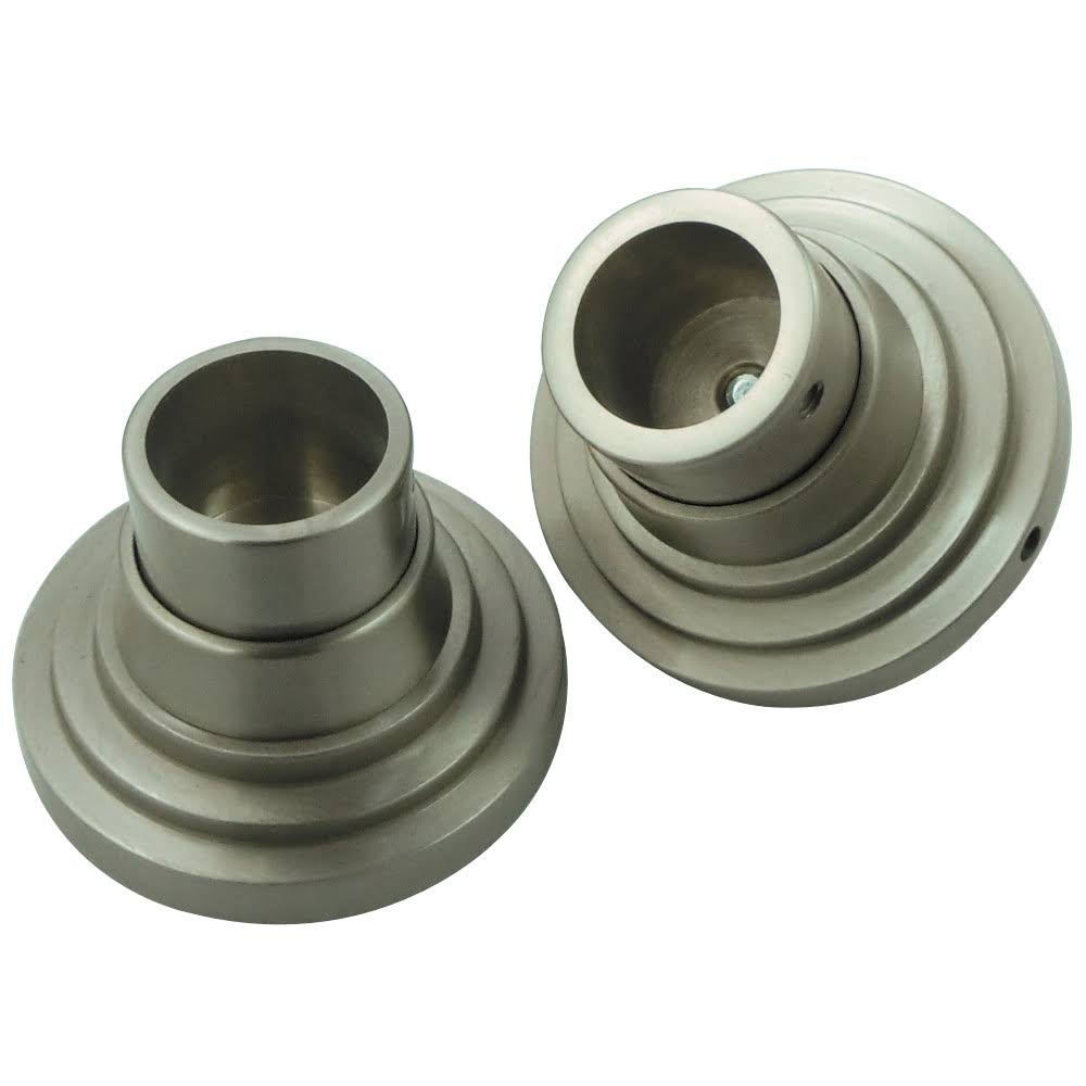 Satin Nickel Shower Rod Base E994
