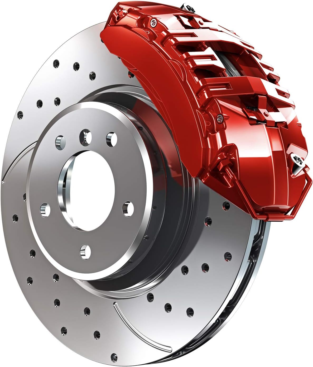 Red High Gloss Brake Caliper Paint System Set T18434