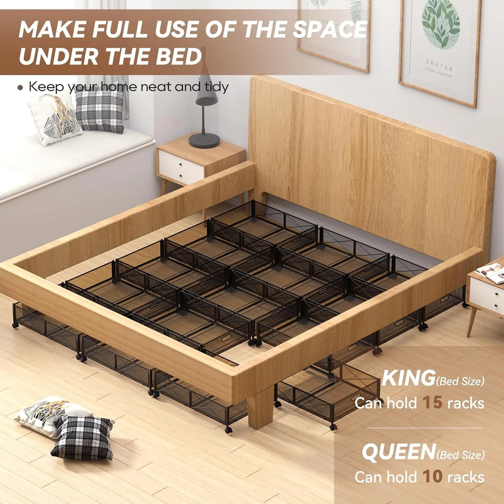 Under Bed Storage Containers with Wheels, 2 Pack U520266