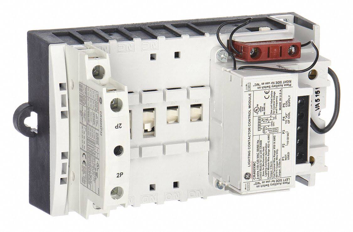 120VAC Mechanically Held Lighting Contactor 2P 30A T280679