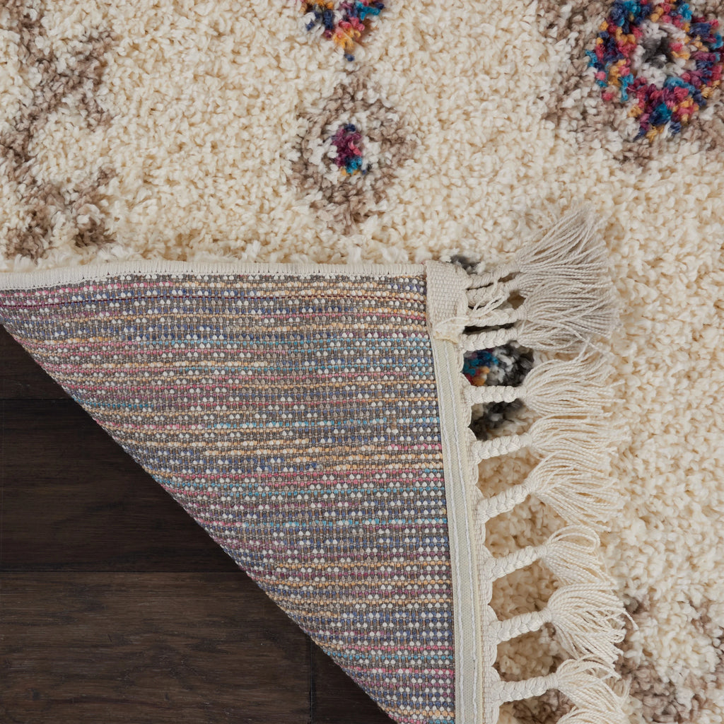 Ivory Shag Area Rug U755