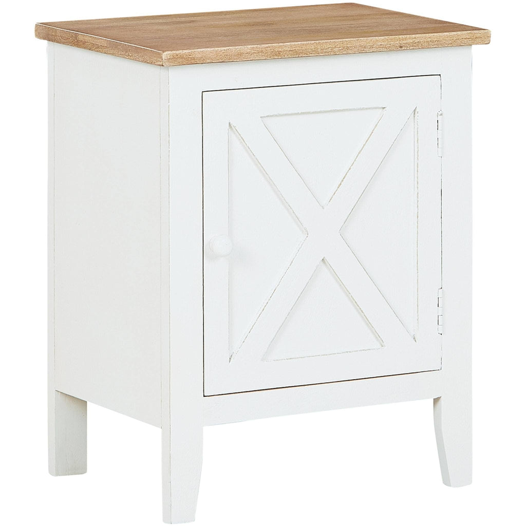 White and Brown Accent Cabinet G83850