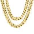 14k Yellow Gold Miami Cuban Link Chain Necklace 20" - 30" W193