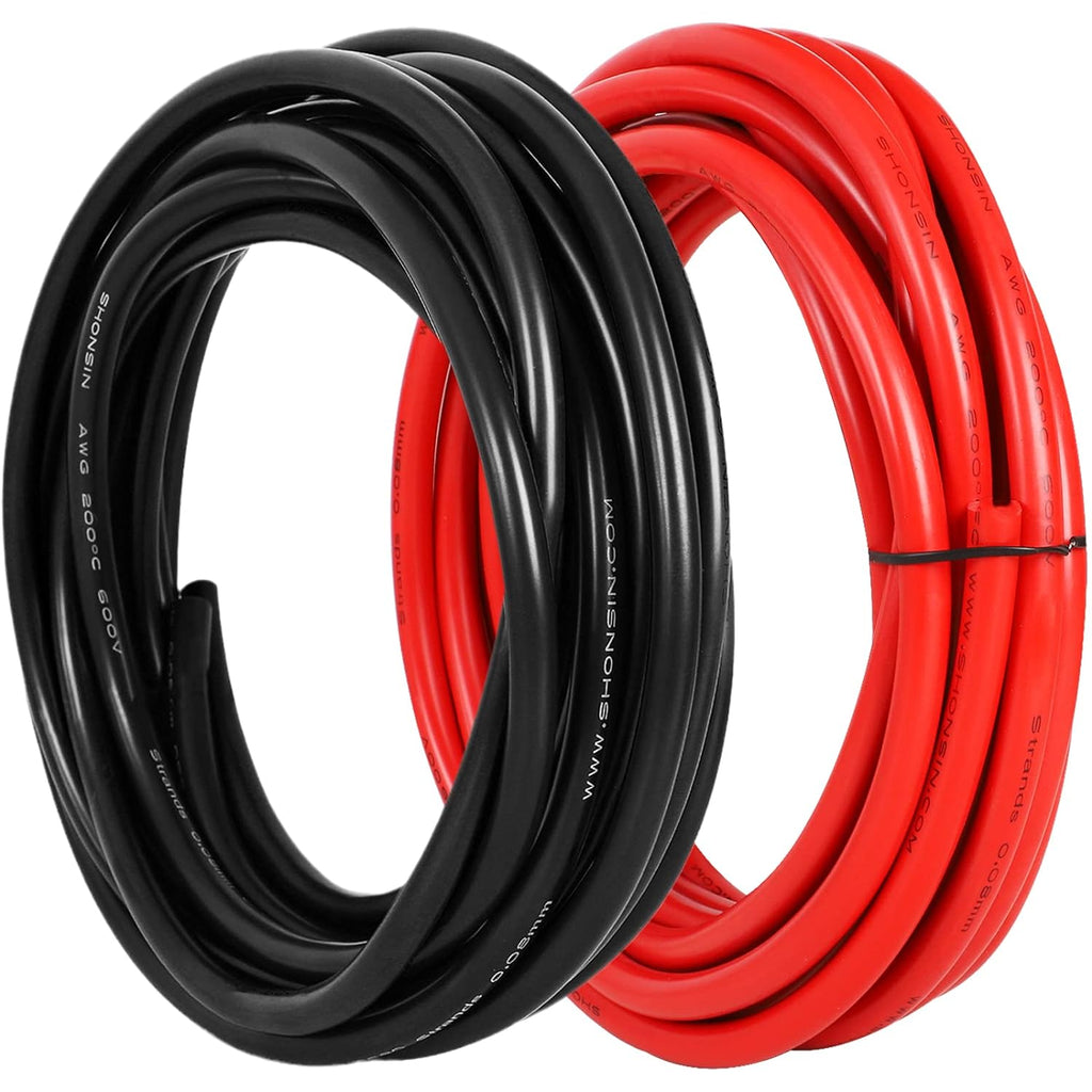 16 AWG Silicone Wire 200FT Red Spool, 100% Copper, 20 Amp 600V, Pack of 2 R729