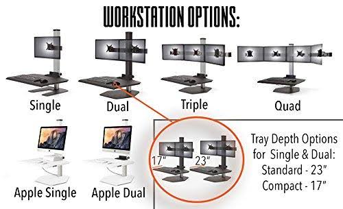 Three Monitor Sit-Stand Desk Workstation A581668