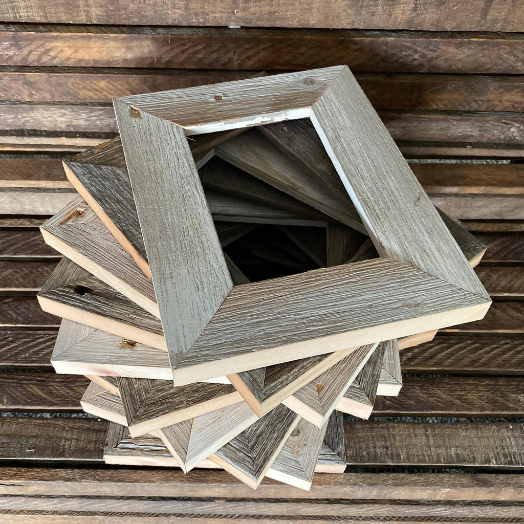 Weathered Grey Reclaimed Wood Frame G129