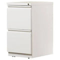 White 2 Drawer Mobile Filing Cabinet X87518