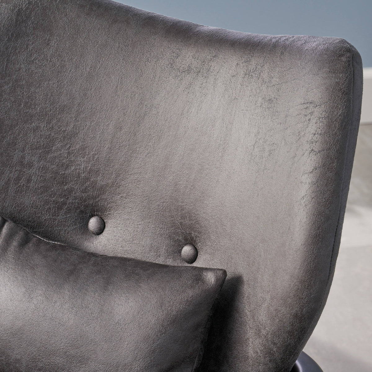 Brown and Dark Espresso Fabric Club Chair A94116