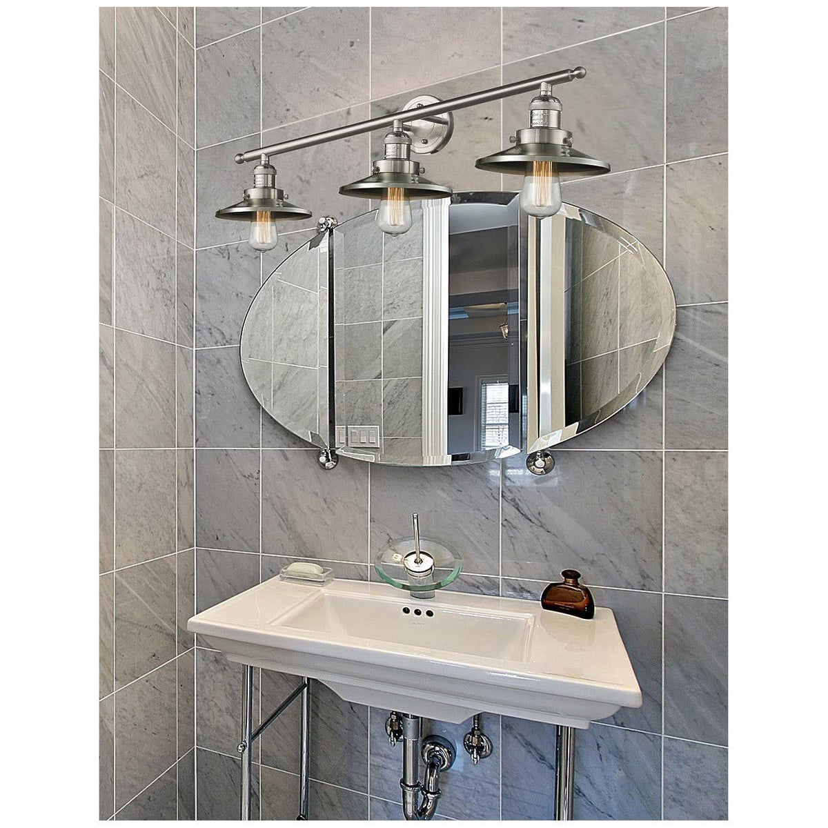 1 Light LED Sconce (Brushed Satin Nickel) T730