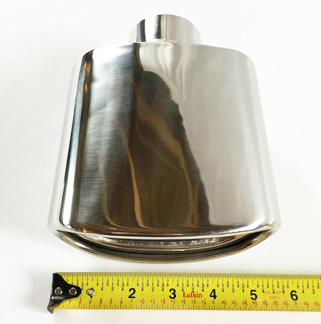Double Wall Rolled Oval Stainless Steel Exhaust Tip Pack of 2 L937