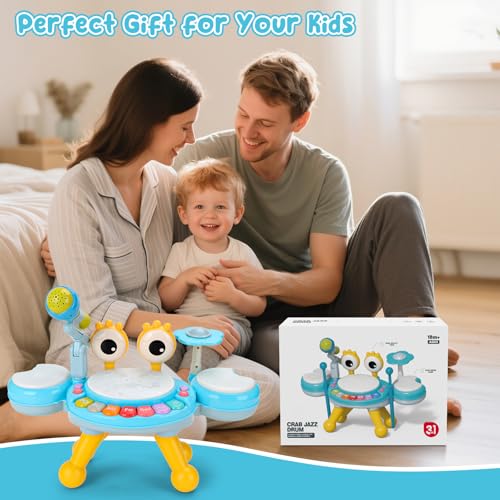 Drum Music Playset with Microphone W156