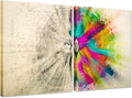 Modern Abstract Canvas Wall Art 2 Panel Set Stretched and Framed Ready to Hang 16''x20''x2pcs Y72583