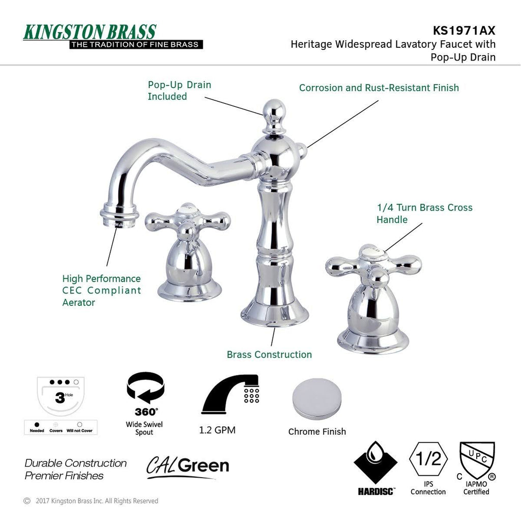 Brushed Brass Widespread Bathroom Faucet O468