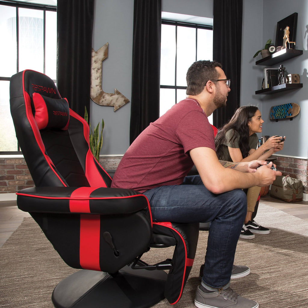 Racing Style Gaming Recliner Red M364