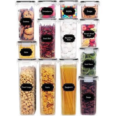 13 Pcs BPA Free Plastic Airtight Food Storage Container Set C838271