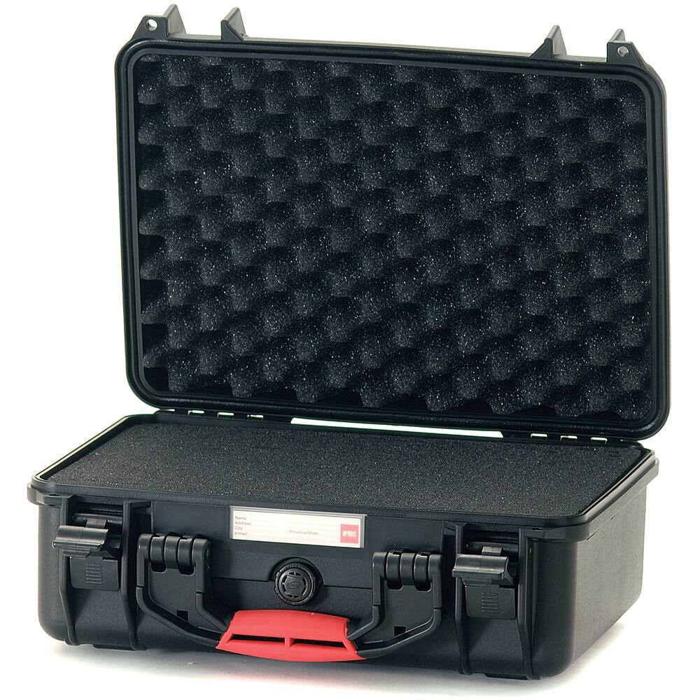 Hard Case with Foam (Black with Red Handle) J717