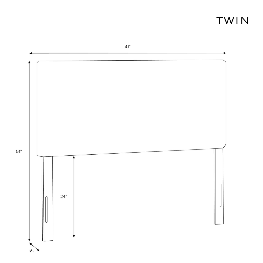 Twin Linen Headboard Z9734