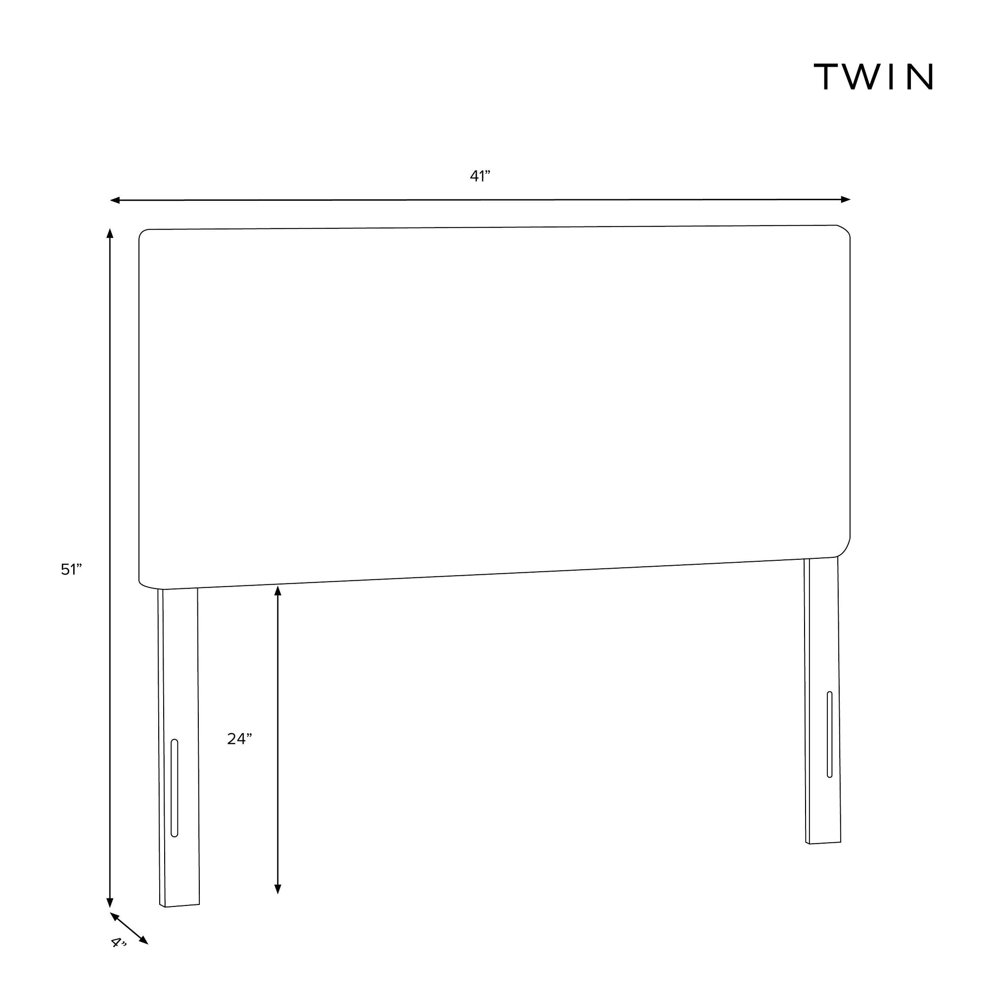Twin Linen Headboard Z9734
