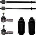 Front Inner & Outer Tie Rods w/Boots 6pc Set J2487