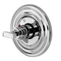 Cube 2 Round Thermostatic Trim Plate with Handle Satin Gold K35446