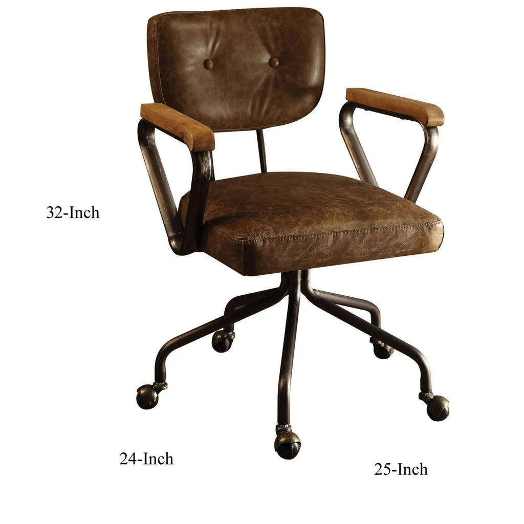 Vintage Whiskey Leather Office Chair X309