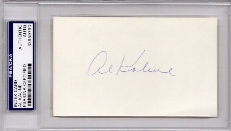 3 x 5 in. Signed Index Card O669