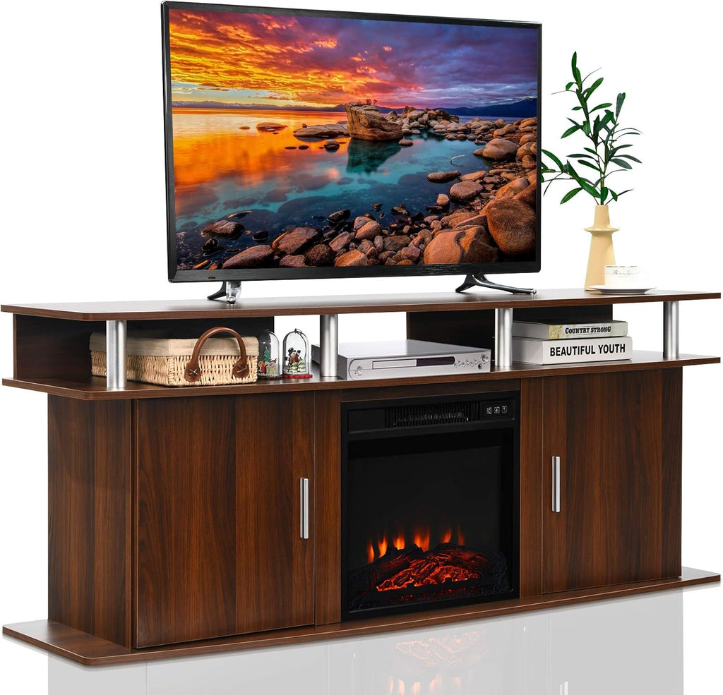 Fireplace TV Stand with Electric Fireplace F6866