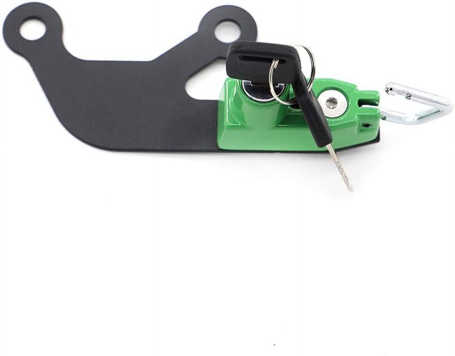 Motorcycle Helmet Lock Anti-theft Security Lock for Kawasaki Z 650 Ninja 650 2017-2020 Green M57556